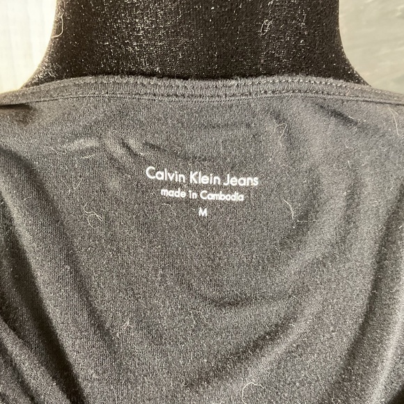 Calvin Klein Black Short Sleeved Vintage Top - Picture 6 of 9
